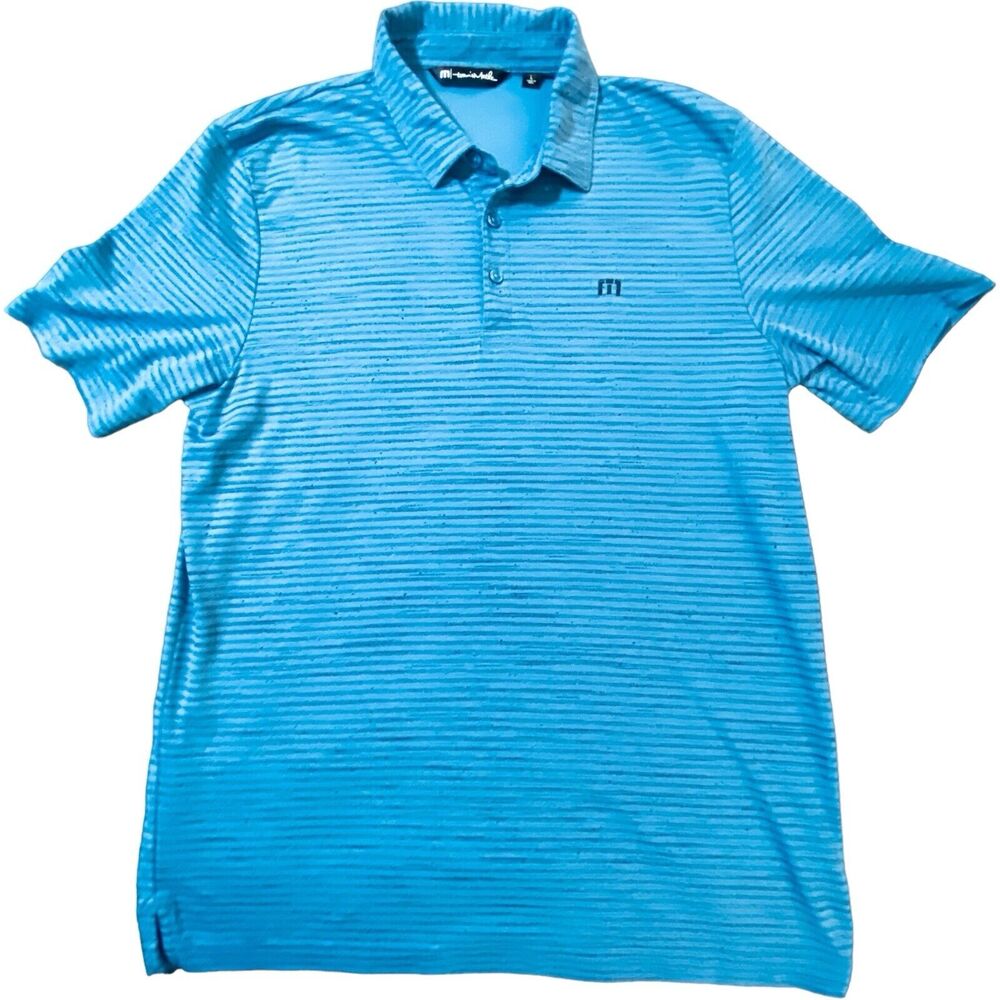 Travis Mathew Polo Mens Large Short Sleeve Shirt Pima Golf Top Athleisure Cruise